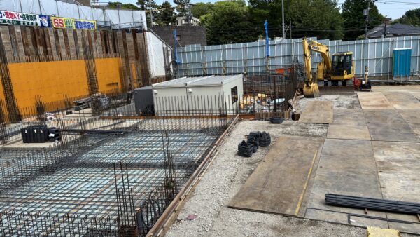 【4月の様子】地下の基礎、完了へ